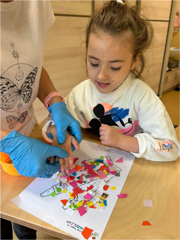 Child participating in KIF1A research